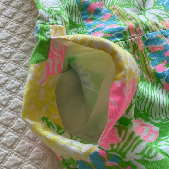 Rare Lilly Pulitzer Gianni Gretchen Romper Hibiscus Stroll - Picture 3 of 6